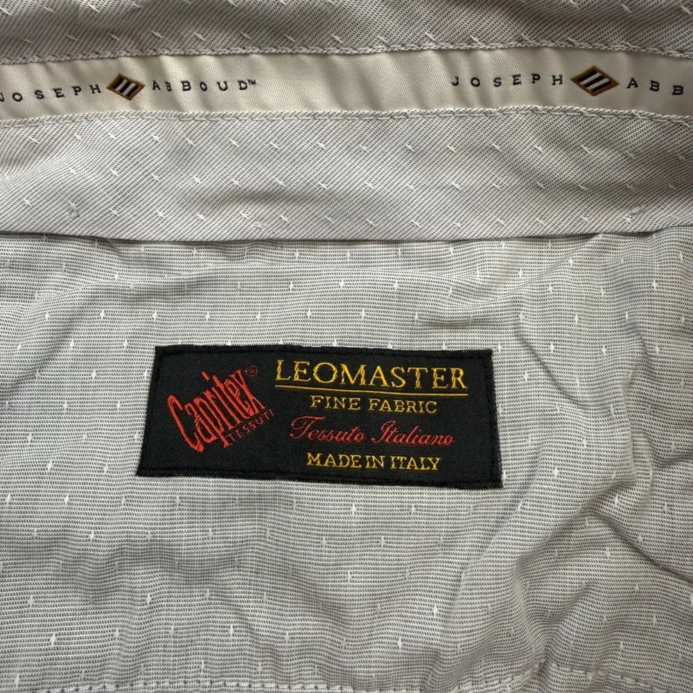 Joseph Abboud Heritage Pants Mens 38W Brown 100% Linen Leomaster Italian Fabric